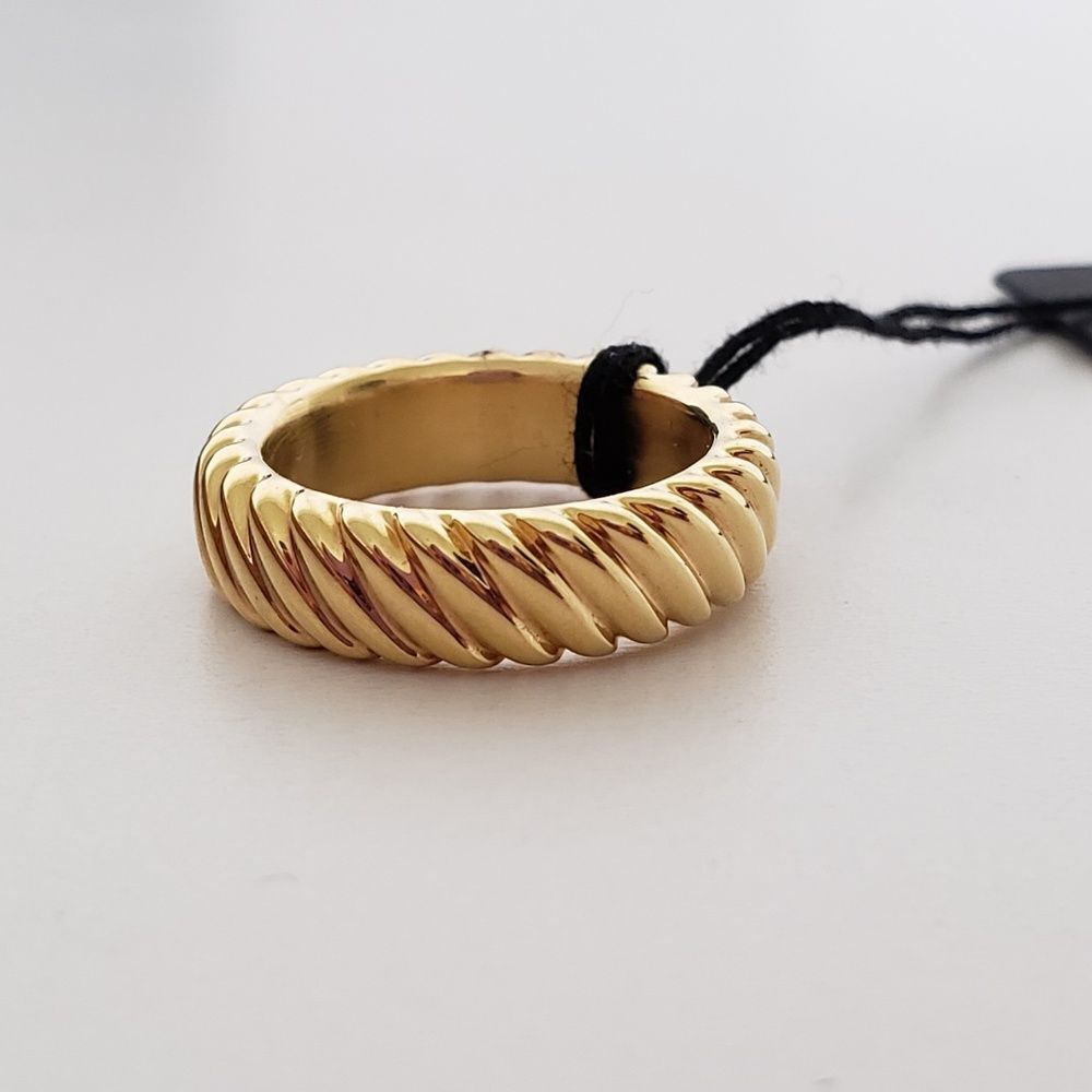 MILOR ITALY 14K Yellow Gold Resin Core Ring Size 6